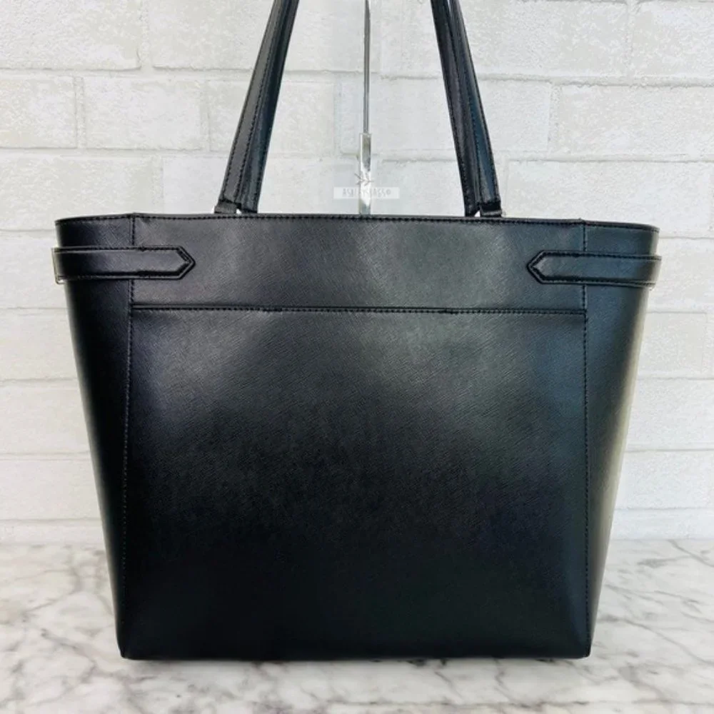 Kate Spade Black Large Laptop Tote Shoulder Bag & Large Continental Wallet Set_5